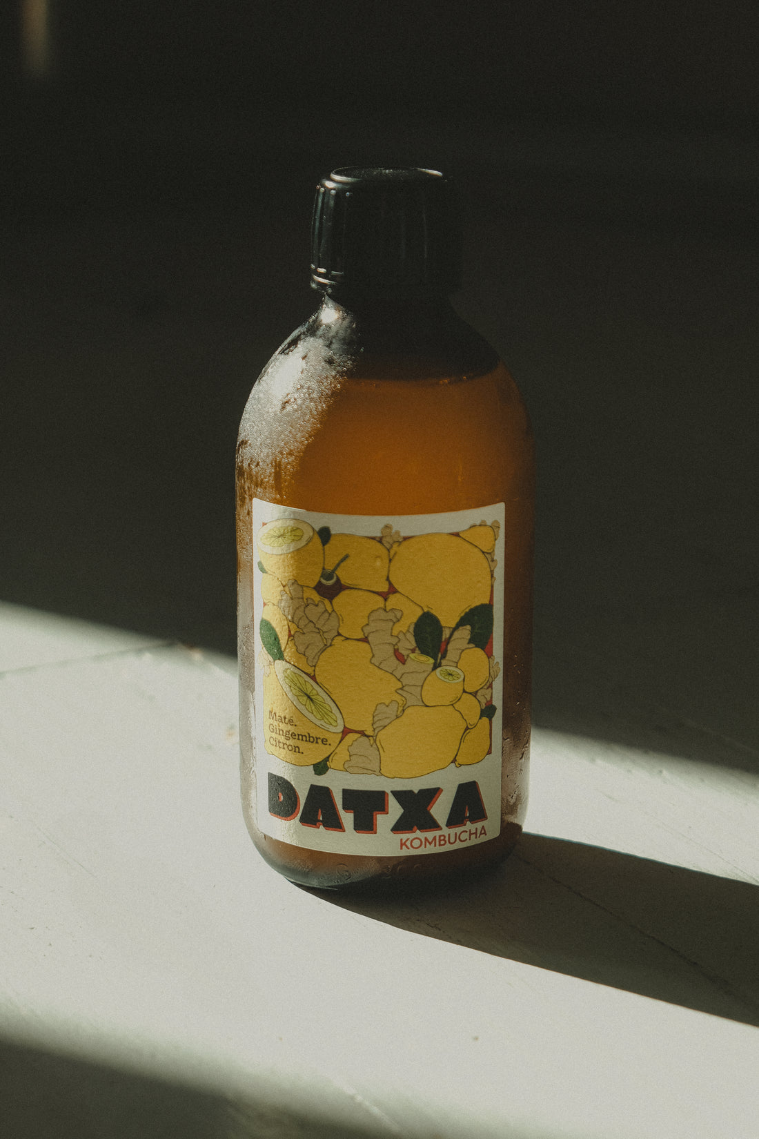 Kombucha Maté gingembre citron Bio - 30 cl - Lot de 12 bouteilles