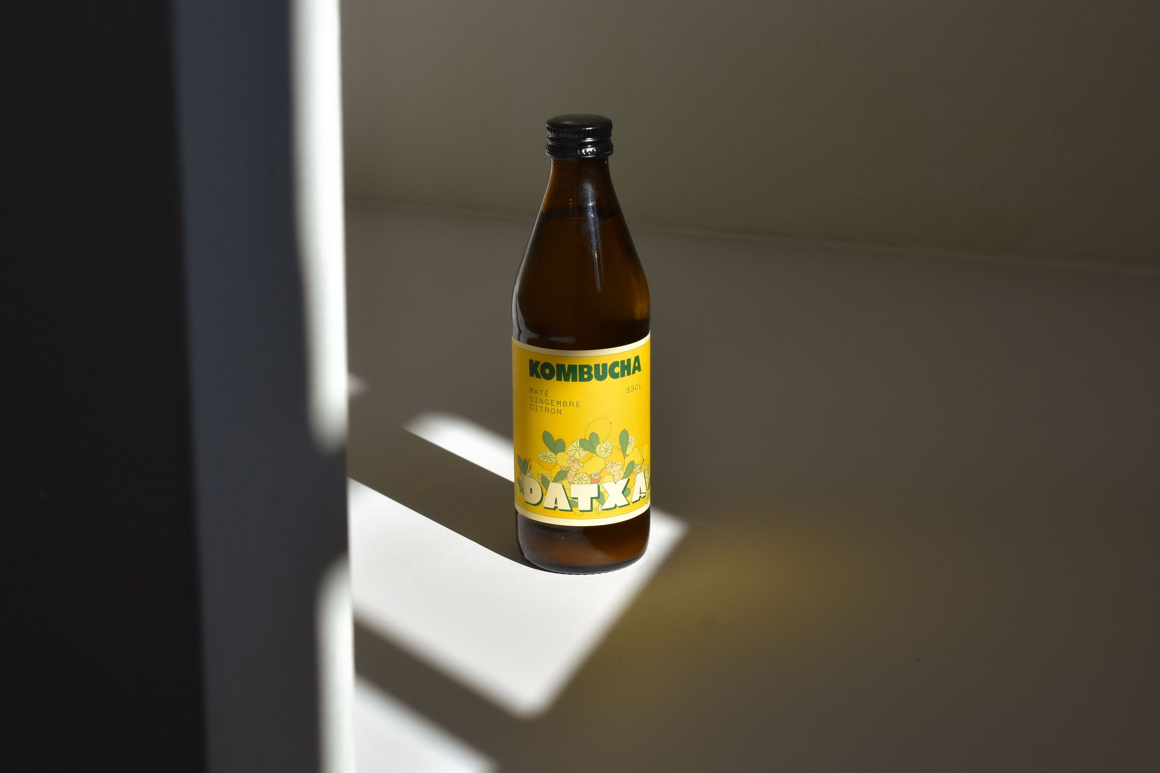 Kombucha Maté gingembre citron Bio - 33 cl - Lot de 12 bouteilles