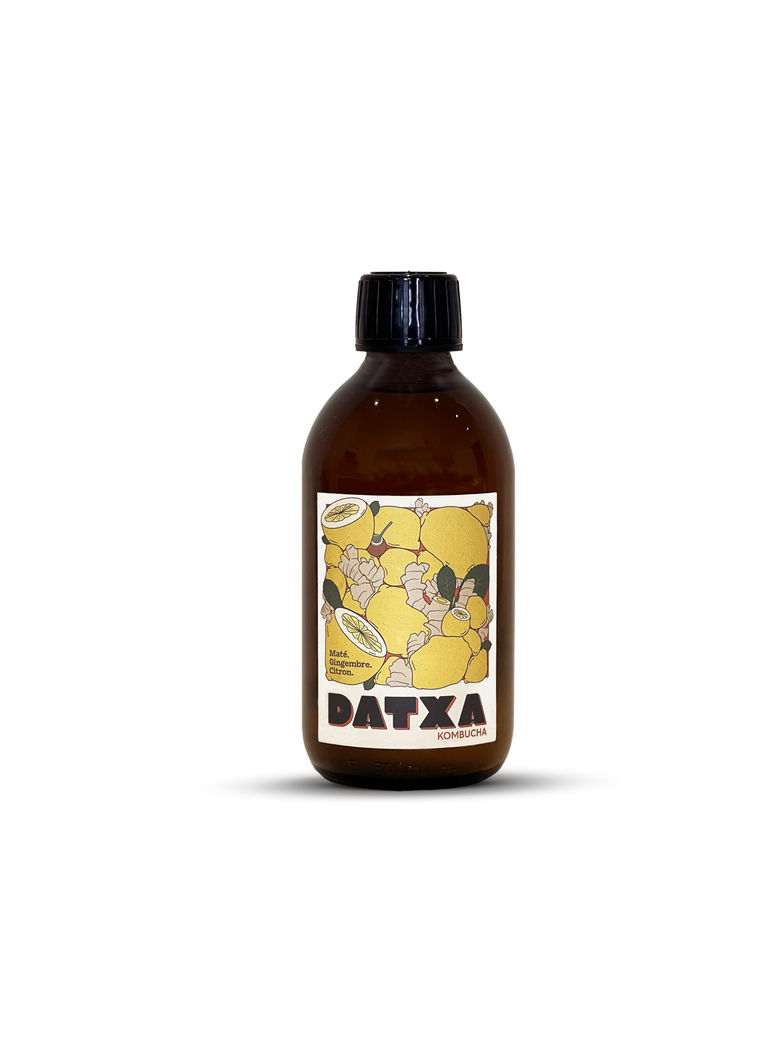 Kombucha Maté gingembre citron Bio - 30 cl - Lot de 12 bouteilles